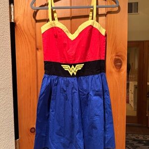 Wonder Woman Kids Costume Dress - Red, Blue, Yellow